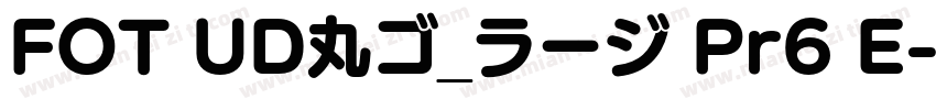 FOT UD丸ゴ_ラージ Pr6 E字体转换